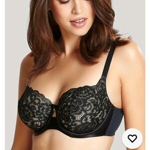 Panache Black Lace Detail Bra
